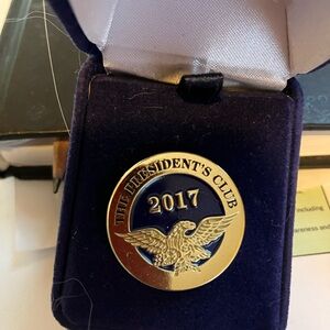 The President's Club 2017 Gold and Blue Pin